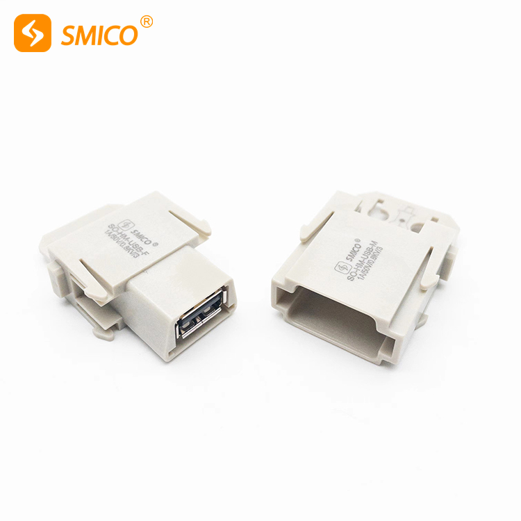 Conector de servicio pesado Módulo USB Convertidor de género femenino 09140014701